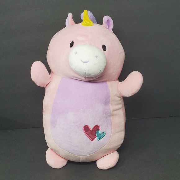 Squishmallow 15" Unicorn Pink Purple Hearts Valentine's Day Hug Mees Plush Gift - Picture 1 of 5